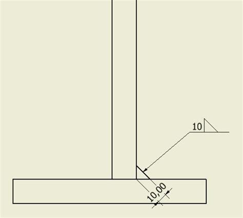 Gambar Teknik Simbol Ukuran Pengelasan Fillet Weld