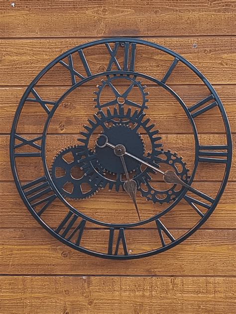Clock Clock Black Outdoor Clock Clock Black Metal