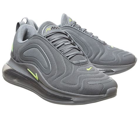 Nike Air Max 720 Trainers Cool Grey Volt Electric Green