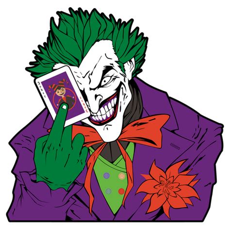 Joker With A Card Sticker Sticker Mania