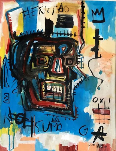 Sold Price Jean Michel Basquiat Abstract Mixed Media V13000 March