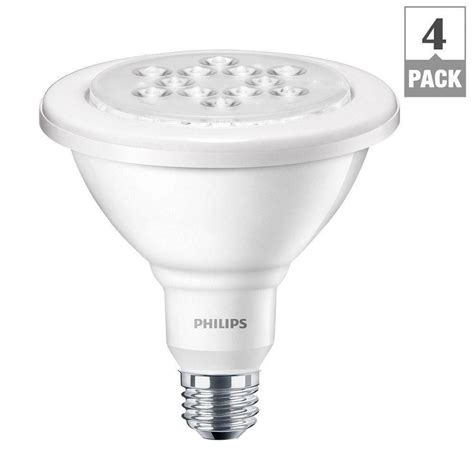 Philips 90w Equivalent Bright White 3000k Par38 Wet Rated Outdoor And