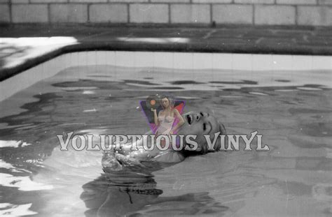 Julie Newmar Catwoman Topless In Pool S Original Photo Negative Black White