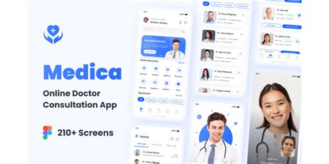 medica online doctor appointment and consultation app ui kit community figma