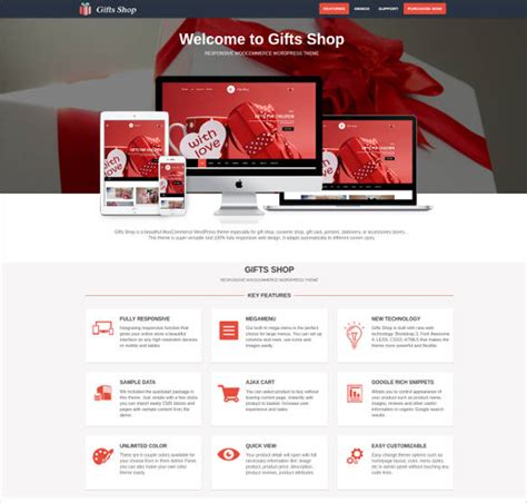 Shop from hundreds of gift cards. 15+ Gift Store Website Themes & Templates | Free & Premium ...
