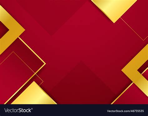 Modern Abstract Red Black Gold Background Vector Image
