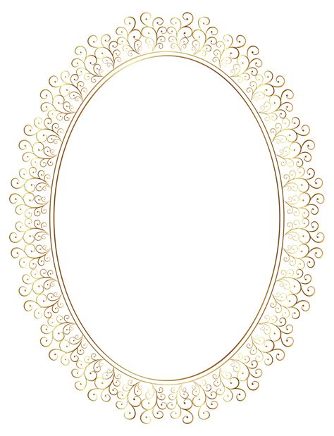 Oval Border Png