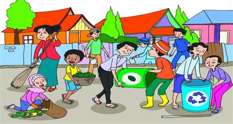 Detail Gambar Orang Kerja Bakti Kartun Koleksi Nomer 3