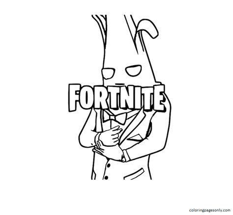 Peely Fortnite Printable Coloring Pages