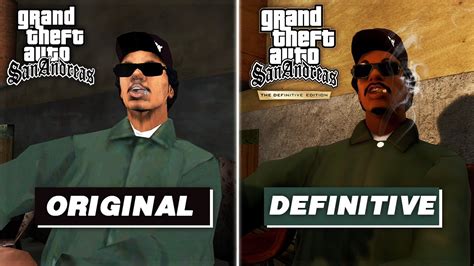 GTA SAN ANDREAS Remastered Vs Original Graphics Gameplay Textures