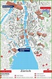 Zürich city center map