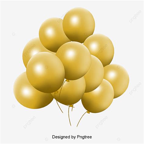Gold Balloon, Balloon Clipart, Golden, Balloon Pictures ...