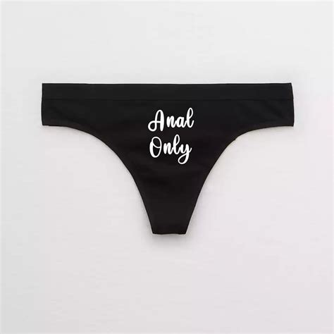 Anal Only Thong Anal Sex Queen Panties Cum Slut Whore Butt Etsy