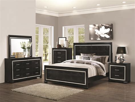 Black Wood Queen Bedroom Set Modern Bedroom Design