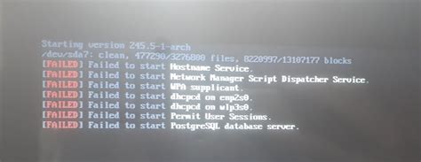 Systemd Failed To Boot After System Update Arch Linux Failed To