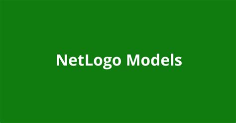 Netlogo Models Open Source Agenda