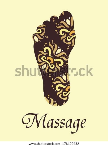 Foot Massage Poster Stock Vector Royalty Free 178100432 Shutterstock