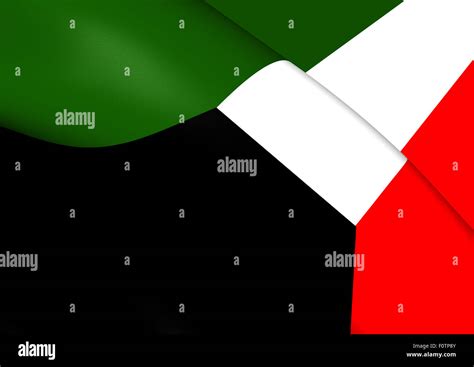 Flag Of Kuwait Close Up Stock Photo Alamy