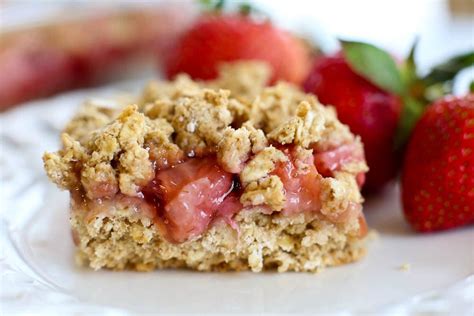 Strawberry Oatmeal Bars Vegan And Gluten Free Happy