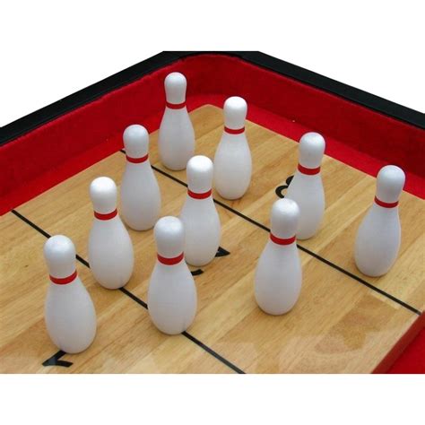A full game consists of 10 frames but you can shorten it down if you're limited on time. Shuffleboard Bowling Pins
