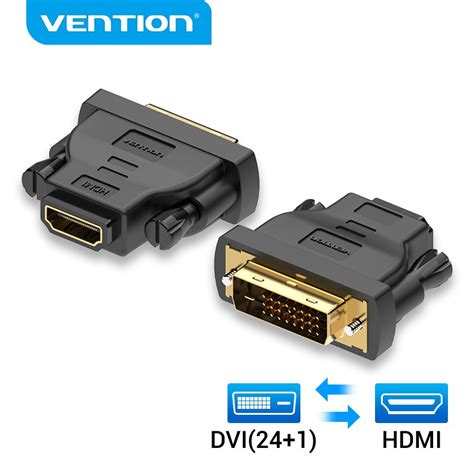 Vention Dvi To Hdmi Adapter Bi Directional Dvi D241 Male To Hdmi
