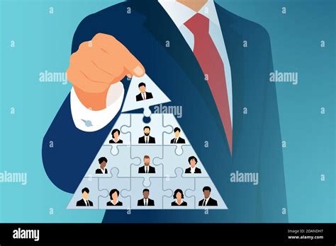 Company Leadership And Corporate Hierarchy Concept Vector Of A Ceo