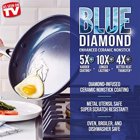 Blue Diamond Cookware Diamond Infused Ceramic Nonstick 14 Piece