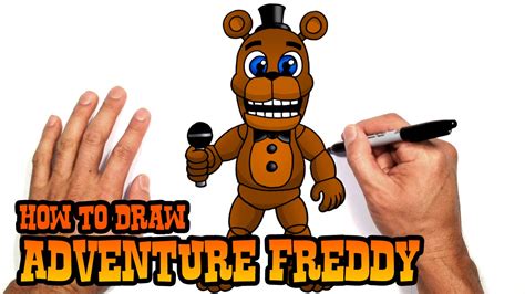 How To Draw Adventure Freddy Fnaf World Youtube