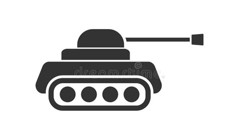 Tank Icon Panzer Symbol Sign Armor Vector Stock Illustration