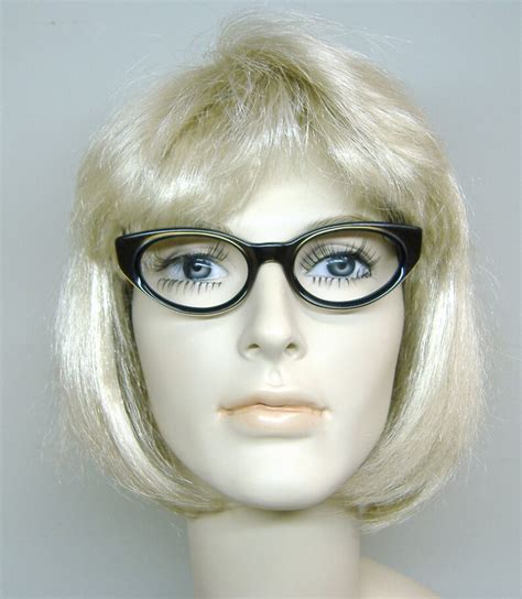 Vintage 60s Brown Cat Eye Eyeglasses Sunglasses Frame Etsy