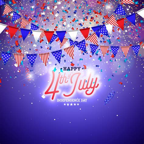 Independence day (colloquially the fourth of july or july 4) is a federal holiday in the united states commemorating the declaration of independence of the united states, on july 4, 1776. 4th of July Independence Day of the USA Vector Illustration. Fourth of July American national ...
