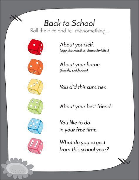 Back To School First Day Activity First Day Activities School