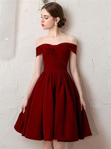 off the shoulder burgundy short prom dresses off shoulder burgundy ho shiny party