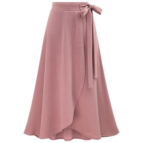 Womens Irregular Elastic Waist Plus Size A Line Skirts Hip Slim Medium Long Loose Plus Size