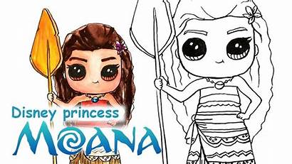 Disney Princess Draw Drawings Step Moana Characters