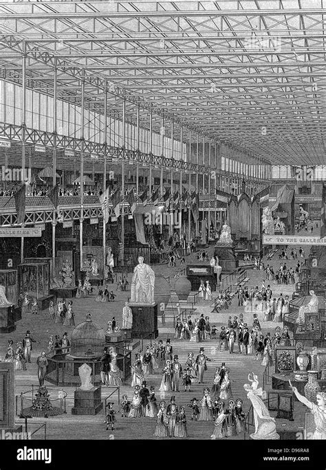 Great Exhibition Of 1851 Crystal Palace Hyde Park London Interior