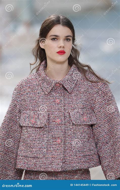 A Model Walks The Runway During The Chanel Show As Part Of The Paris