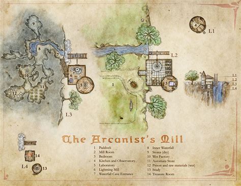 The Arcanists Mill A Wizards Tower Map With A Twist