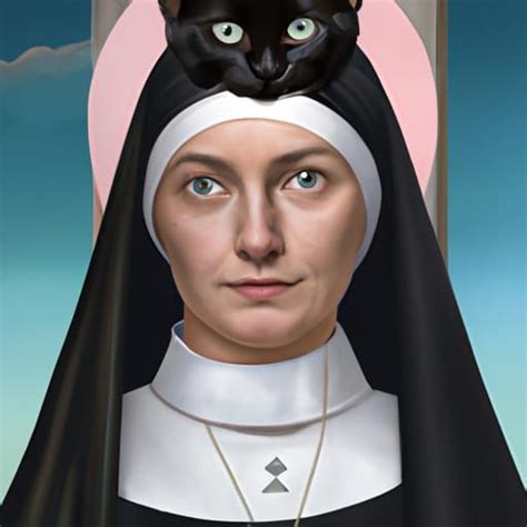 Cat Nun Ai Generated Artwork Nightcafe Creator