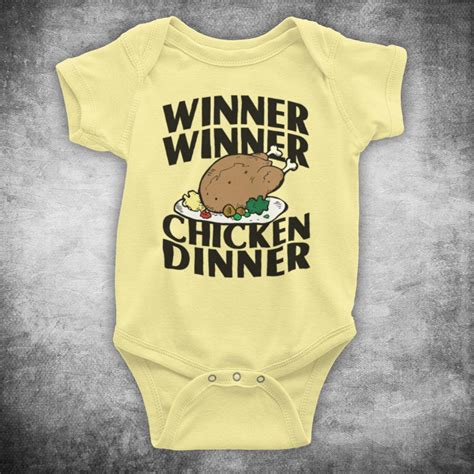Winner Winner Chicken Dinner Funny Slogan Rhyming Joke Saying Etsy