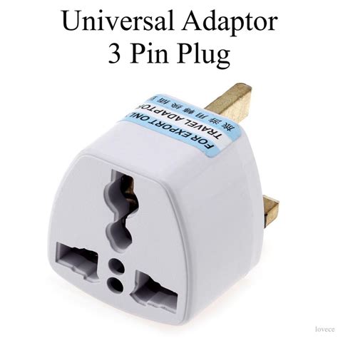 Universal 3 Pin Travel Plug Socket Adapter Converter Oversea Appliances