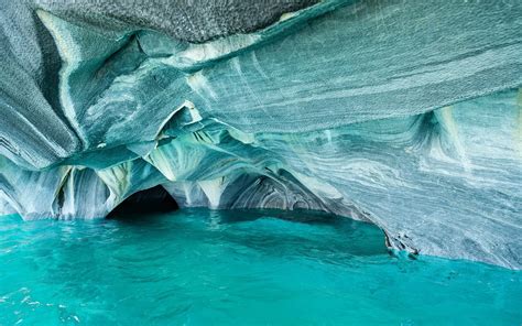 Landscape Nature Chile Lake Rock Erosion Turquoise Water