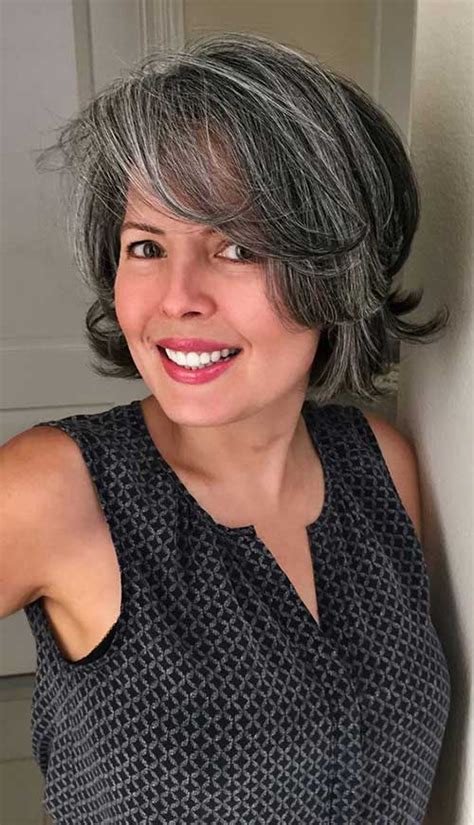 Some are forced to believe that gray hair makes you look older. Really Stylish Bob Haircuts for Women Over 50 | Bob ...