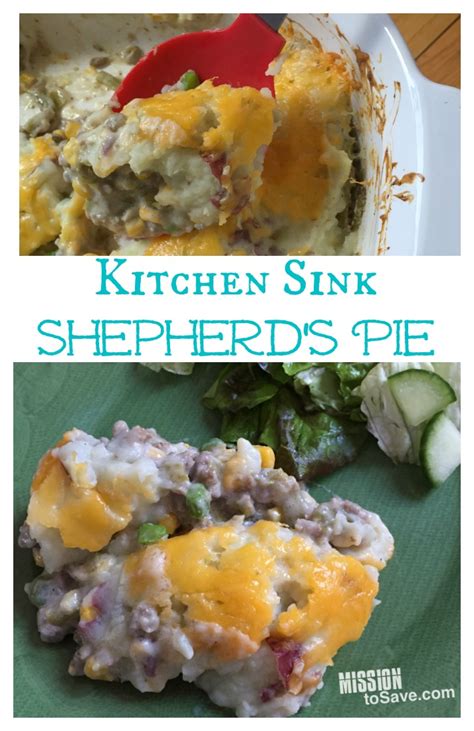 Recipes vary widely but have the same basic structure. "Kitchen Sink" Shepherd's Pie Recipe (Stockpile Cooking) - Mission: to Save