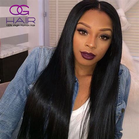 raw indian hair lace frontal wigs indian virgin hair straight lace front wig full lace wigs