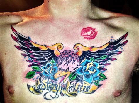 Men chest decorated with outstanding eagle head tattoo. Eagle Chest Piece Tattoo by grahamglover on DeviantArt