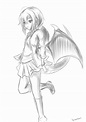 Anime Dragon Drawing at GetDrawings | Free download