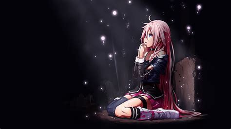 Hd Wallpaper Pink Haired Girl Praying Anime Wallpaper Anime Girls