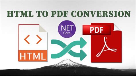 Convert Html To Pdf In Asp Net Core