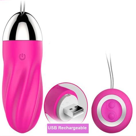 Rechargeable Wireless Remote Control Vibrating Love Eggs 10 Speed Waterproof Silicone Vibrator
